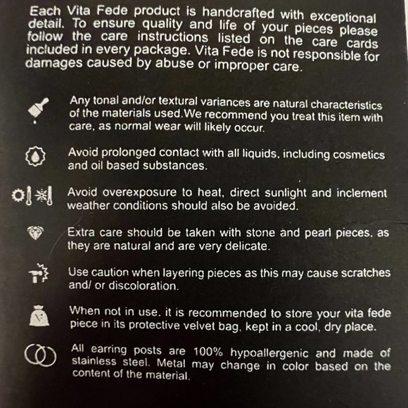 New Vita Fede Cassio Modular Convertible Earrings Gold Stainless Steel - Picture 12 of 13